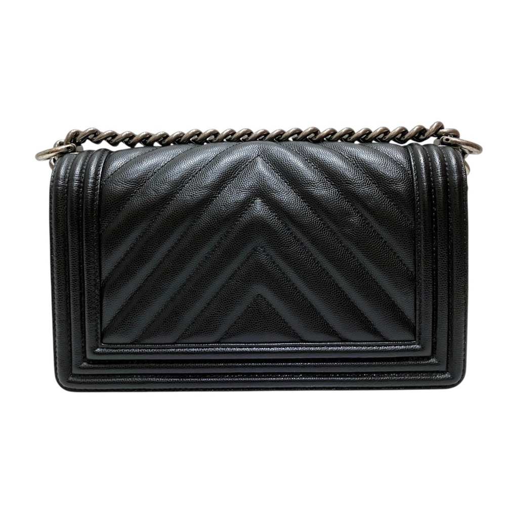 Chanel Boy Shoulder Bag, V-stitch, Caviar Leather, A67086 - Picture 2 of 9